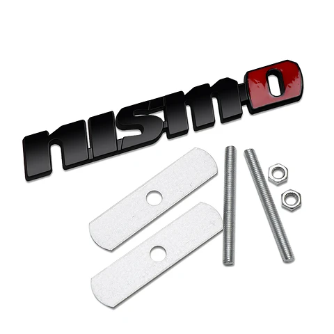 Emblema parrilla Logo Frontal Para Nissan Nismo Metálico 12.3x1.9cm