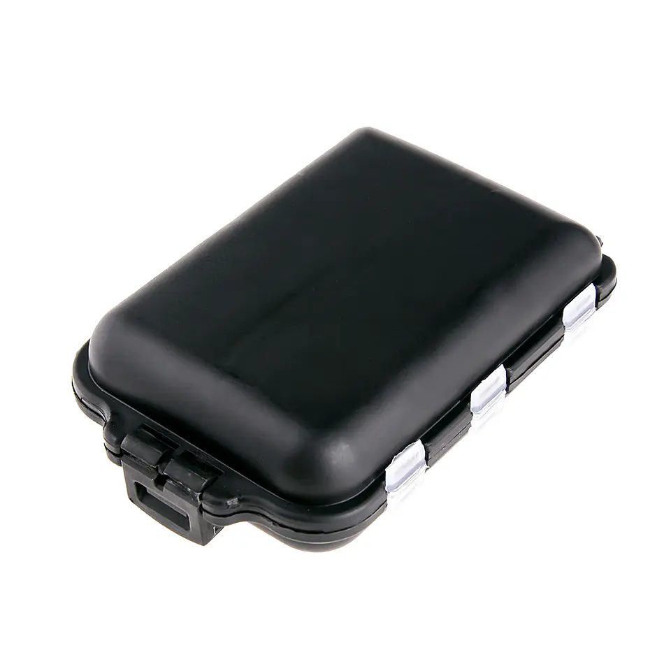 Mini Caja Para Señuelos Anzuelos De Pesca 10 Compartimientos 2