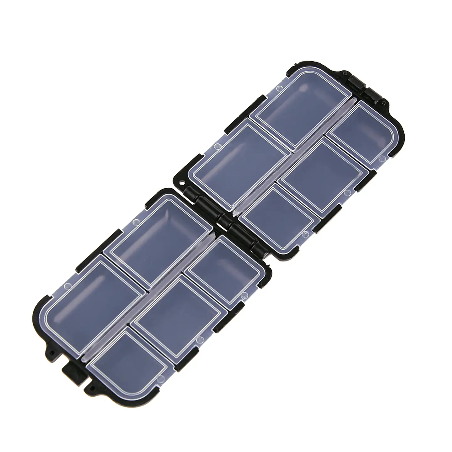Mini Caja Para Señuelos Anzuelos De Pesca 10 Compartimientos 3