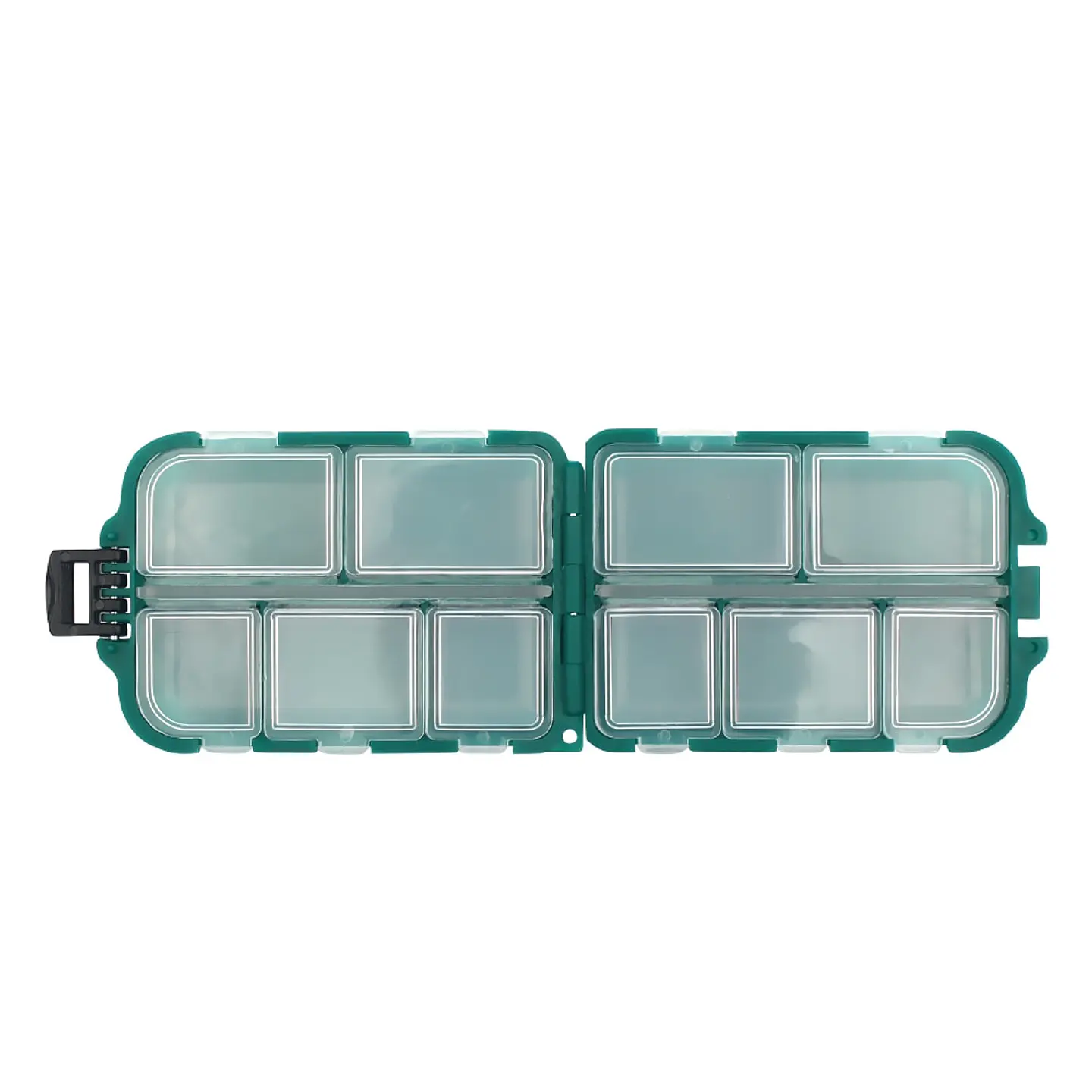 Mini Caja Para Señuelos Anzuelos De Pesca 10 Compartimientos 2