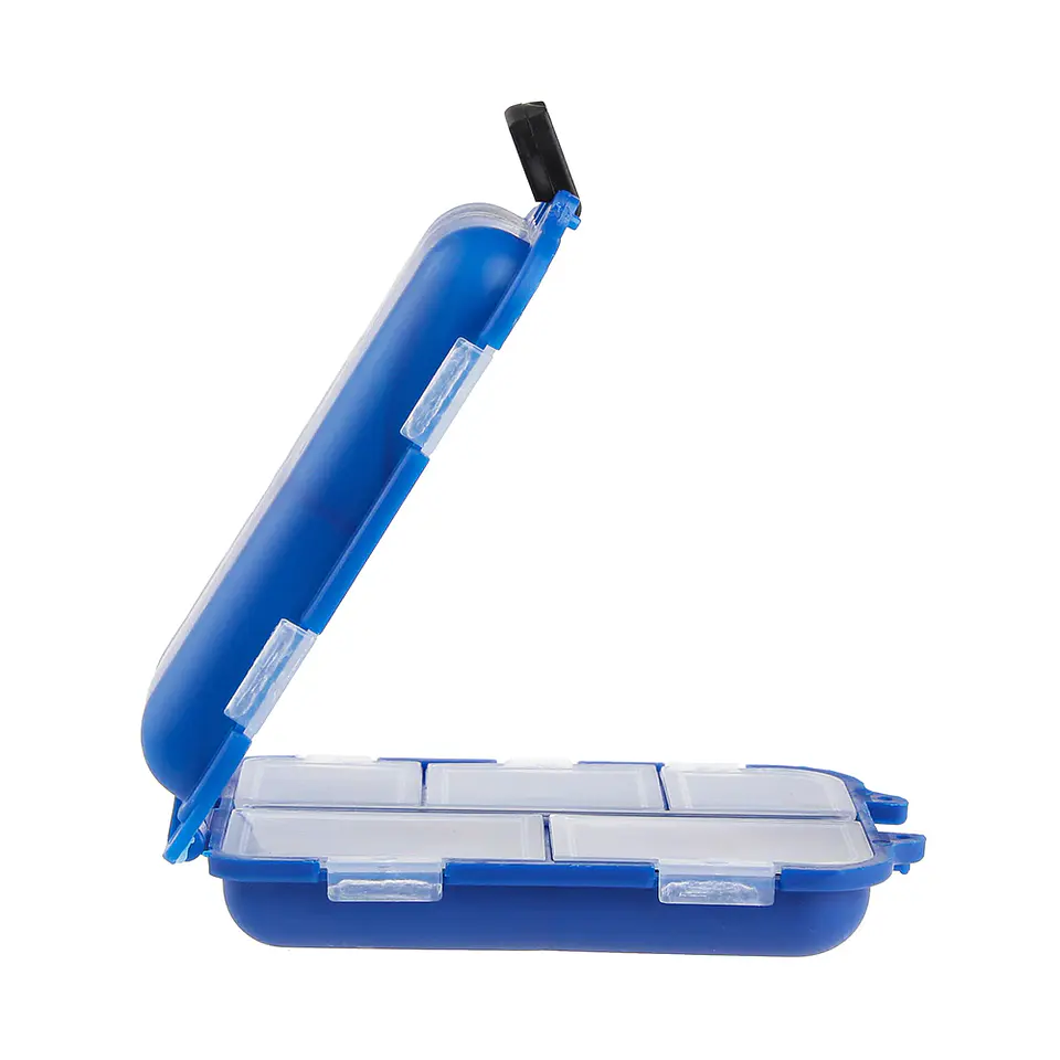 Mini Caja Para Señuelos Anzuelos De Pesca 10 Compartimientos 2