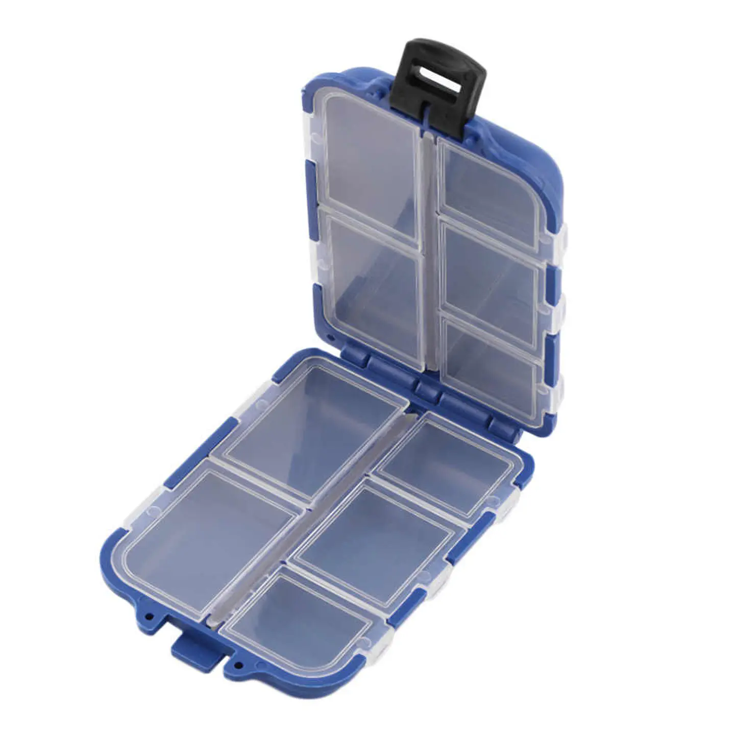 Mini Caja Para Señuelos Anzuelos De Pesca 10 Compartimientos 3