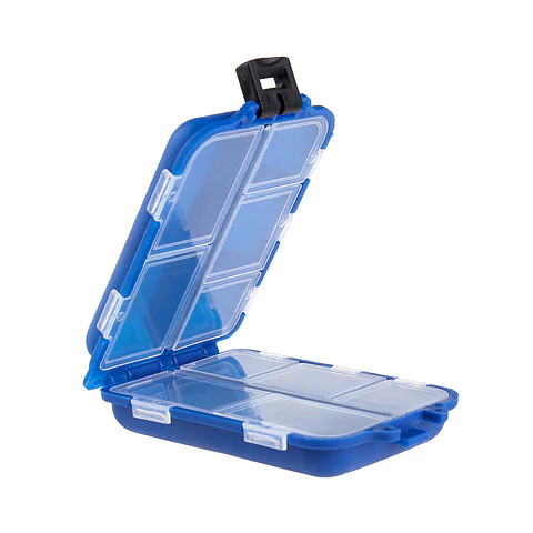 Mini Caja Para Señuelos Anzuelos De Pesca 10 Compartimientos