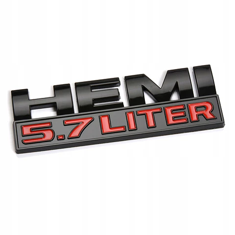 Emblema adhesivo Logo Hemi 5.7 Liter Para Dodge 12x4cm