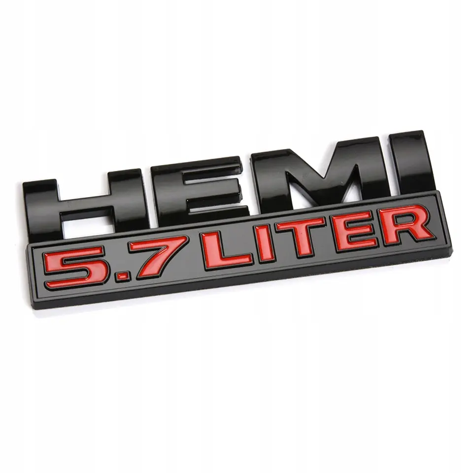 Emblema adhesivo Logo Hemi 5.7 Liter Para Dodge 12x4cm 1