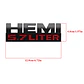 Emblema adhesivo Logo Hemi 5.7 Liter Para Dodge 12x4cm - Miniatura 4