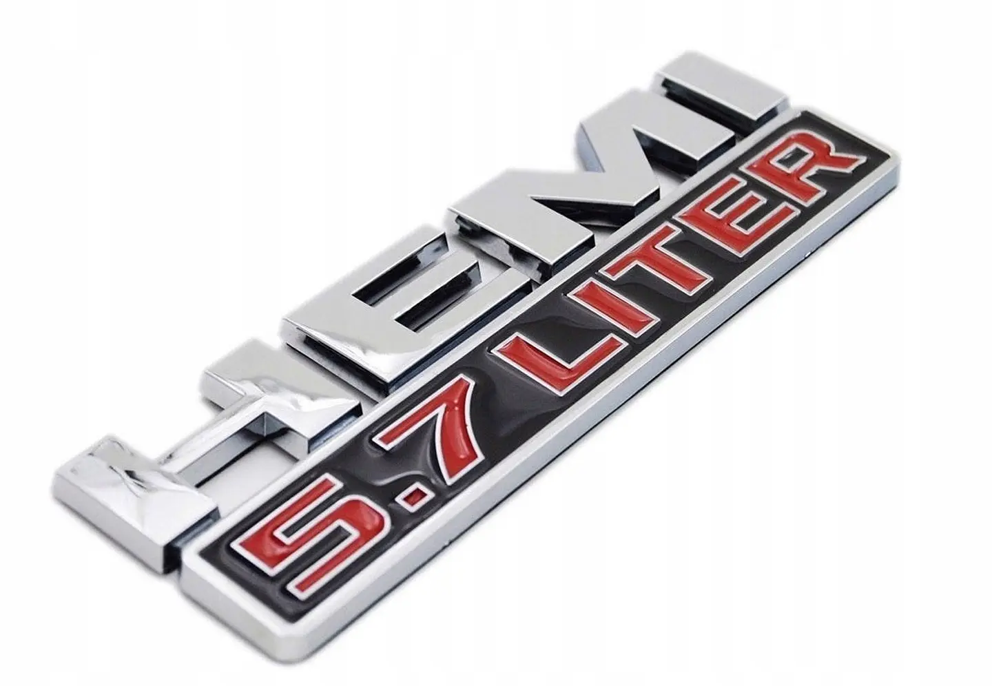 Emblema adhesivo Logo Hemi 5.7 Liter Para Dodge 12x4cm 4