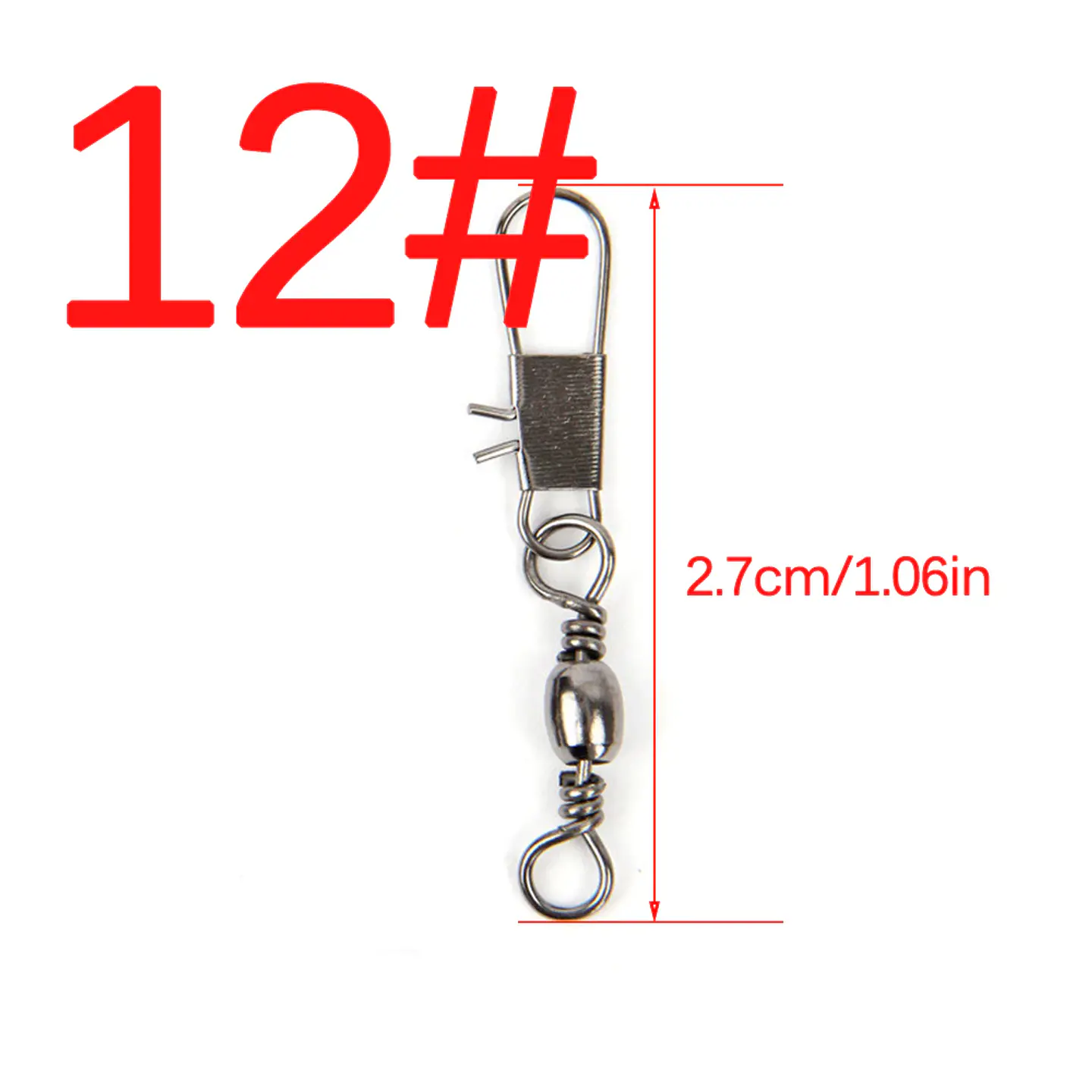 Pack 25 Unidades Destorcedores Pesca N12 4