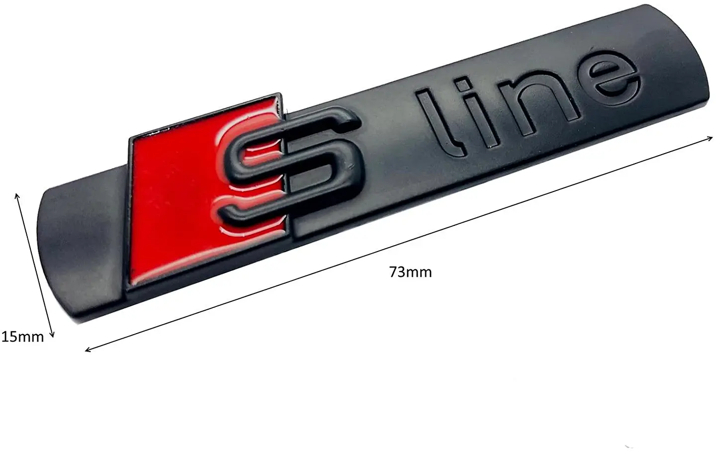 Par De Emblemas Sline Logos Para Audi S Line 7.2x1.8cm 3