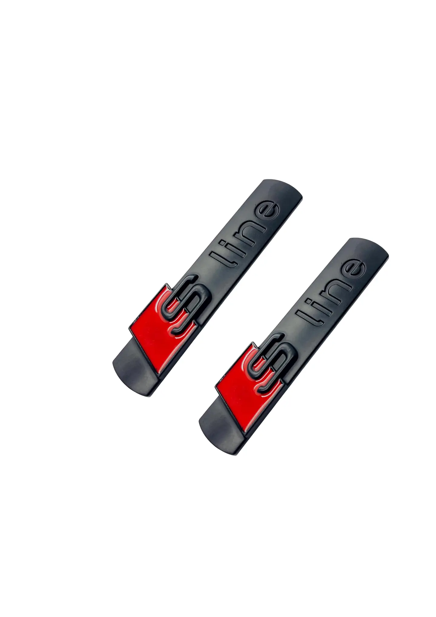 Par De Emblemas Sline Logos Para Audi S Line 7.2x1.8cm 1