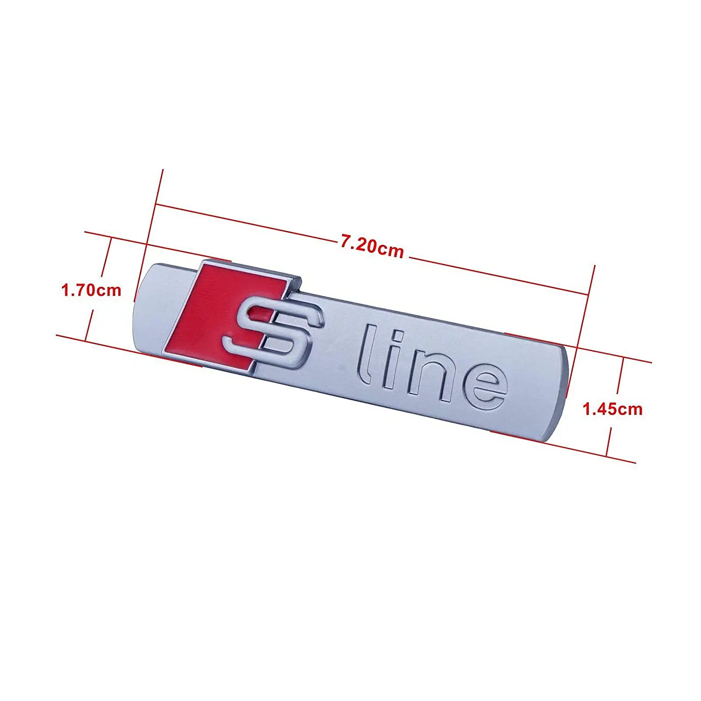 Par De Emblemas Sline Logos Para Audi S Line 7.2x1.8cm 2