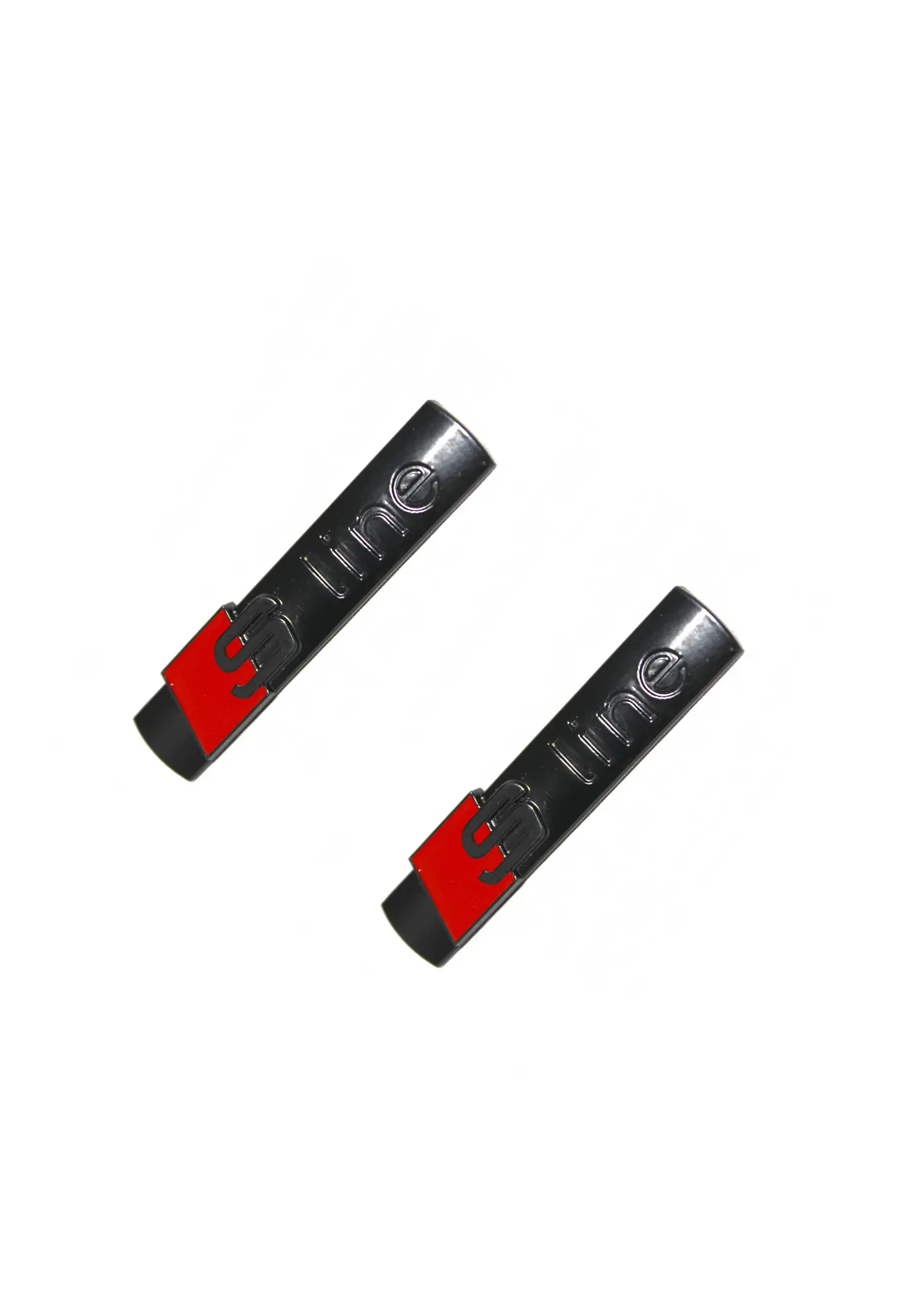 Par De Emblemas Sline Logos Para Audi S Line 7.2x1.8cm 2
