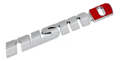 Emblema adhesivo Logo Para Nissan Nismo Metálico 12.3x1.9cm
