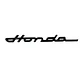 Logo adhesivo  Emblema Para Honda Retro Motos Autos 21.4x2.3cm - Miniatura 2
