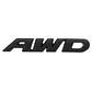 Logo adhesivo Emblema Awd Metálico 9.2x1.5cm - Miniatura 1