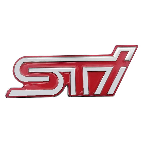 Emblema adhesivo Logo Para Subaru Sti Metálico 9.3x3.5cm
