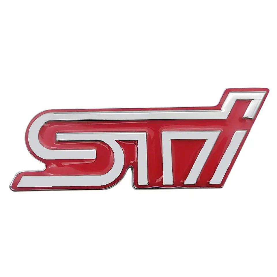 Emblema adhesivo Logo Para Subaru Sti Metálico 9.3x3.5cm 1