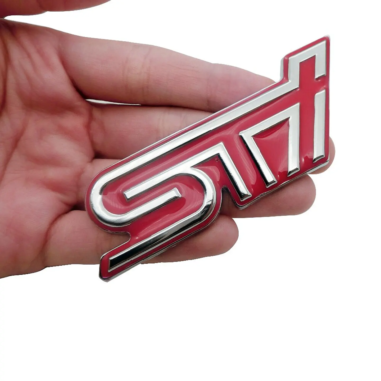 Emblema adhesivo Logo Para Subaru Sti Metálico 9.3x3.5cm 4