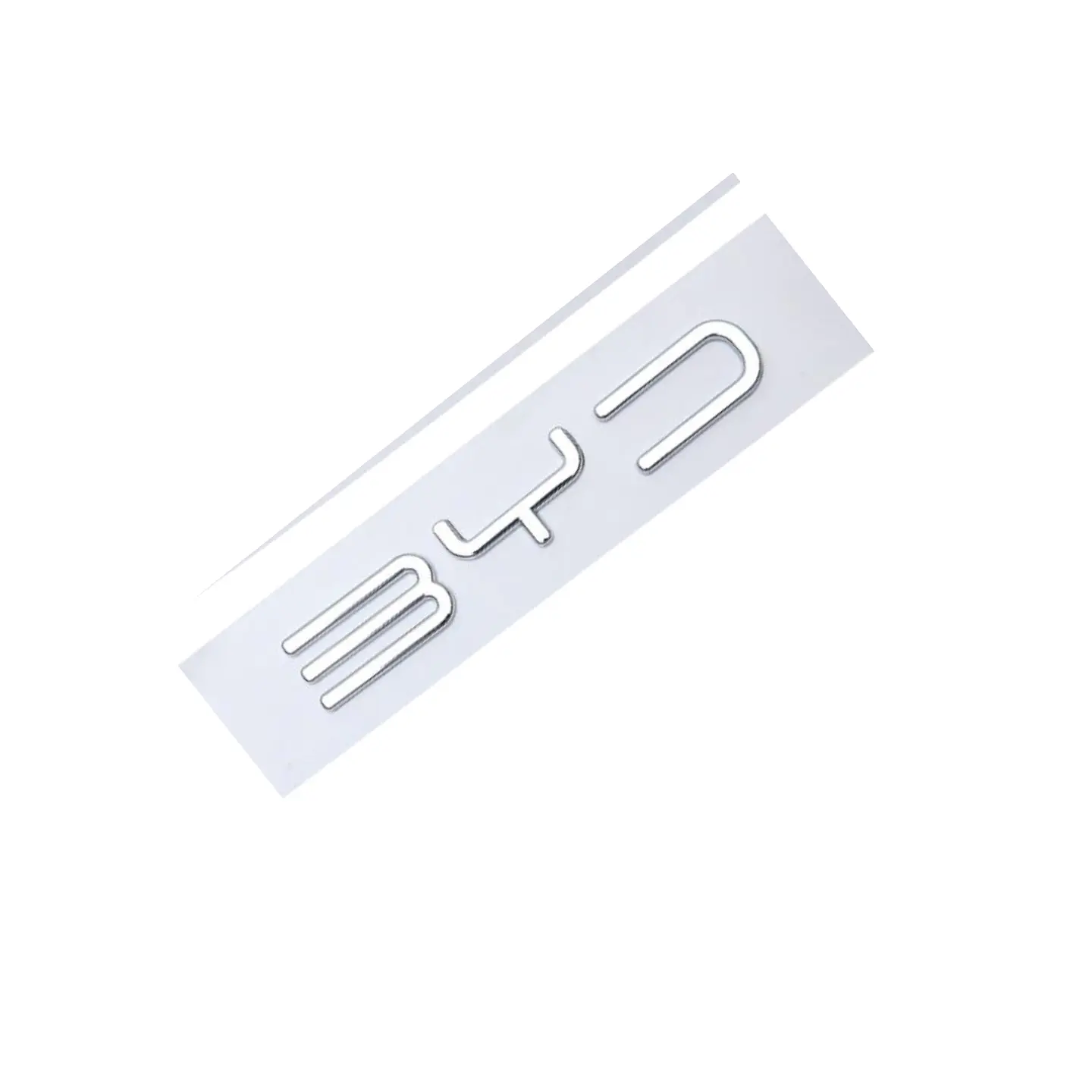 Logo adhesivo Emblema Para Byd Metálico 11.8x2cm Cromado 1