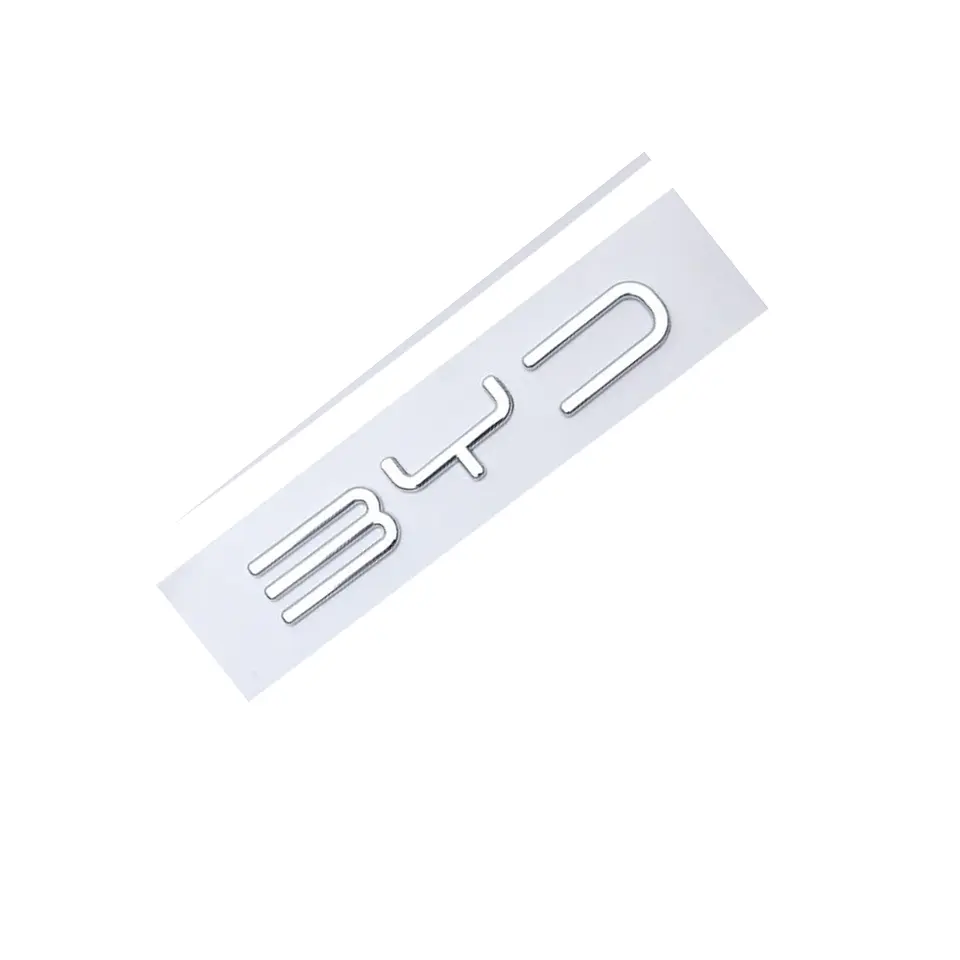 Logo adhesivo Emblema Para Byd Metálico 11.8x2cm Cromado 1