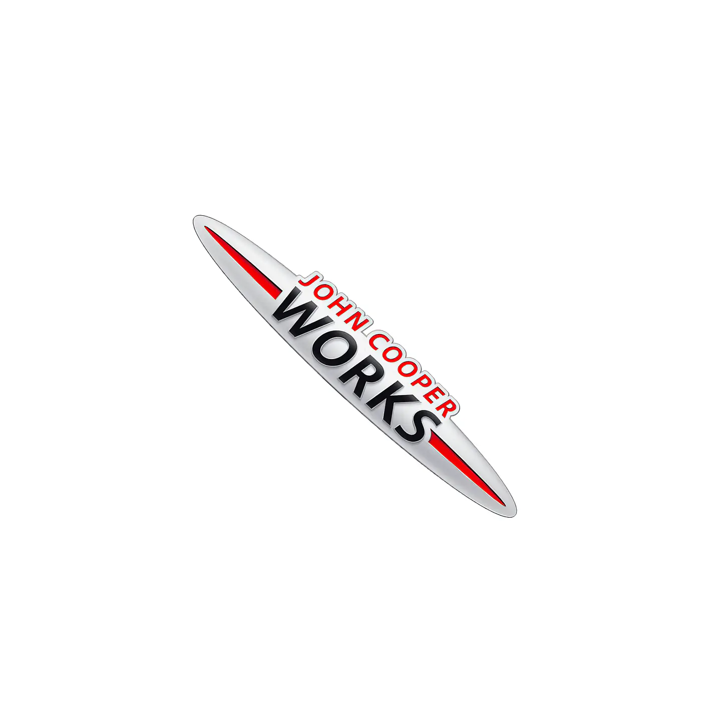 Logo adhesivo Emblema Para Mini John Cooper Works 8.9x1.7 Cm  2