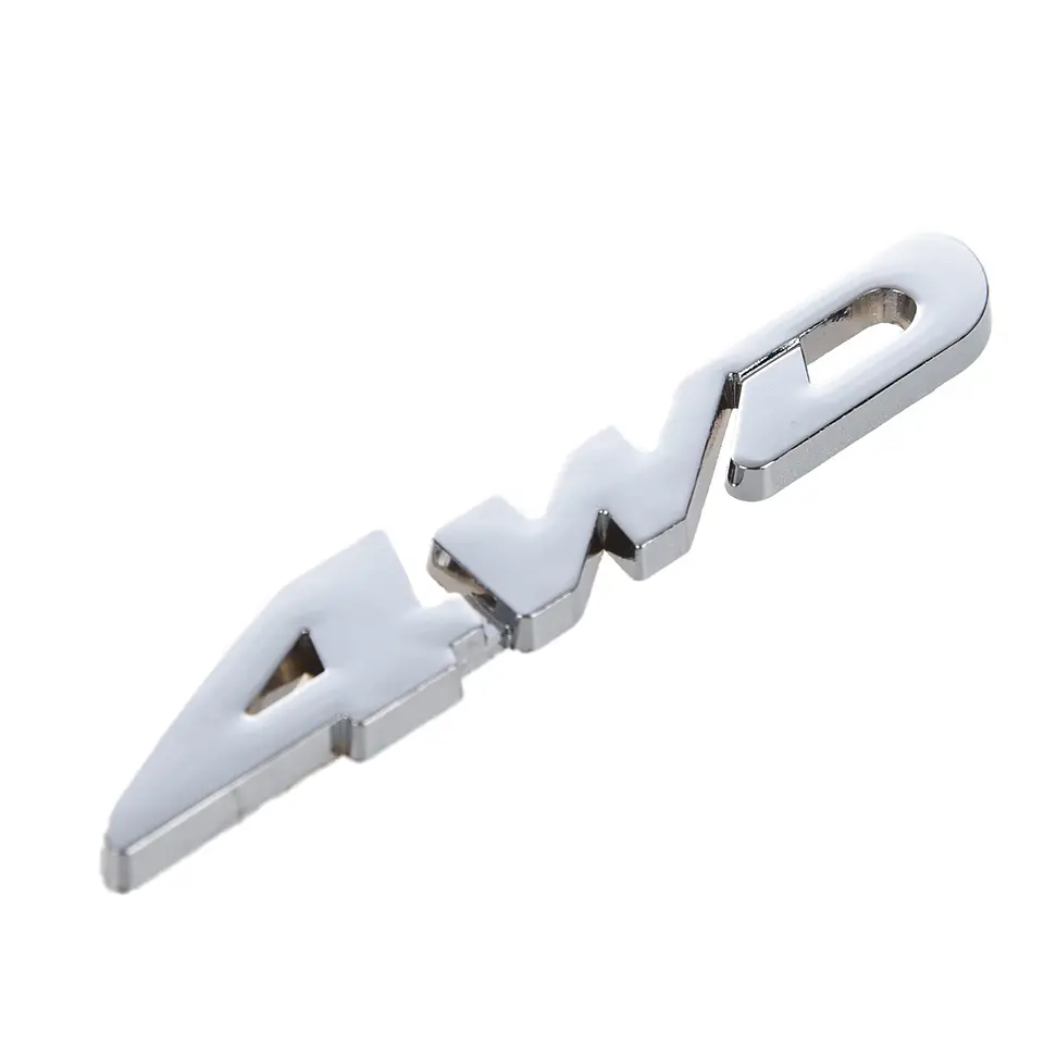 Logo adhesivo 4 Wd Emblema 4wd Multimarca 11.2x1.9cm Metálico 1