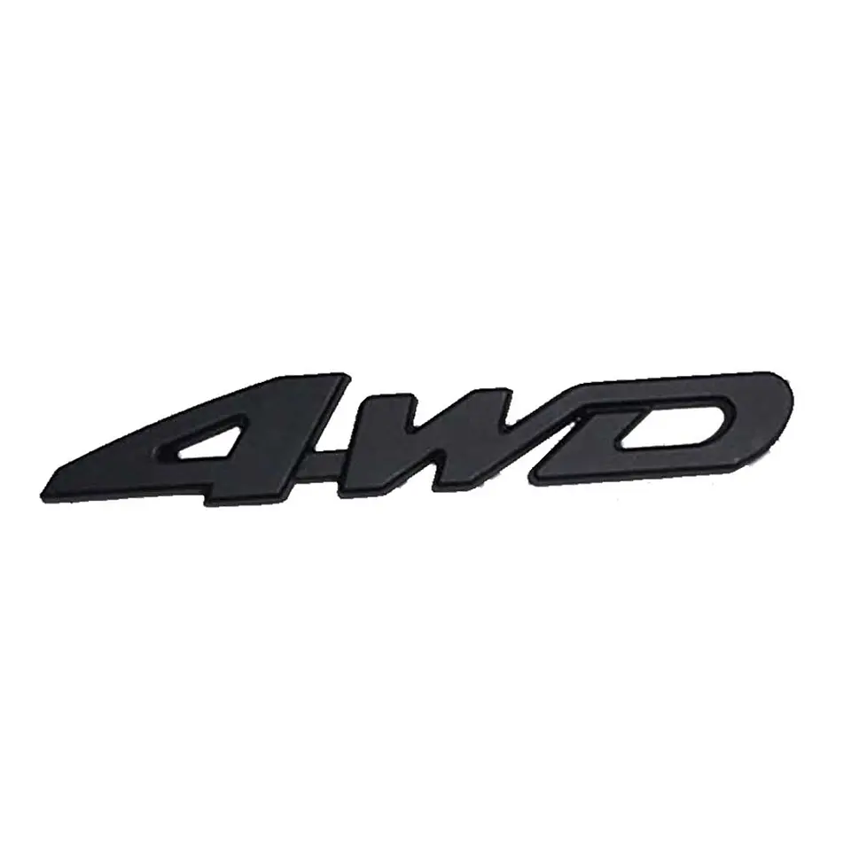 Logo adhesivo 4 Wd Emblema 4wd Multimarca 11.2x1.9cm Metálico 1