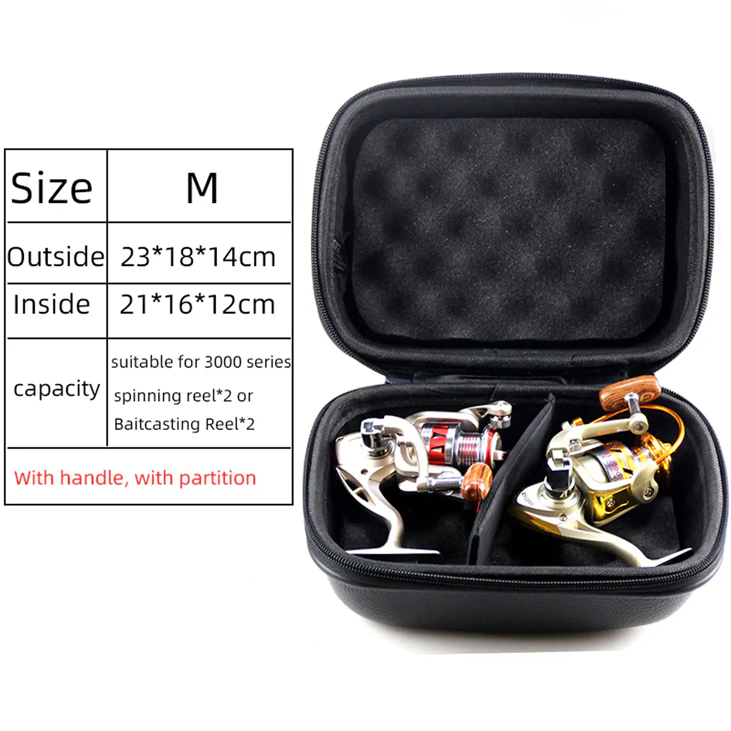 Bolso Impermeable Estuche Transporte Carrete Pesca Talla M 4