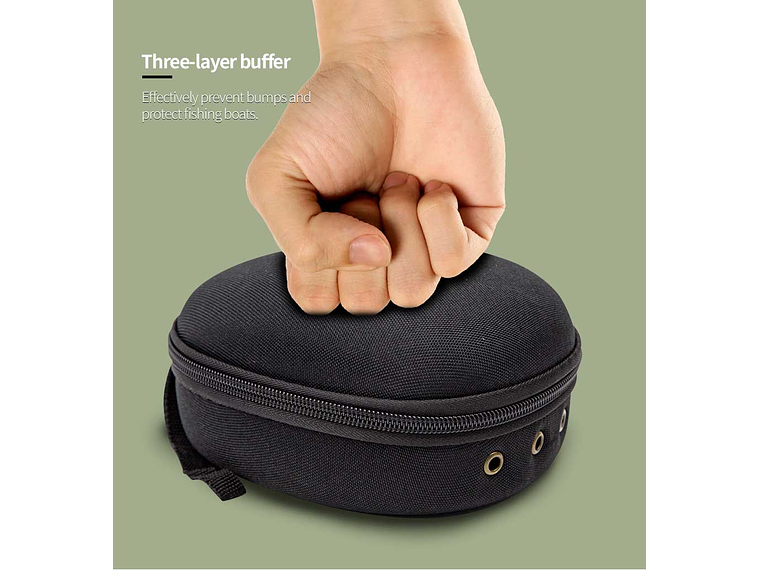 Bolso Protector Estuche Transporte Carrete Pesca 3