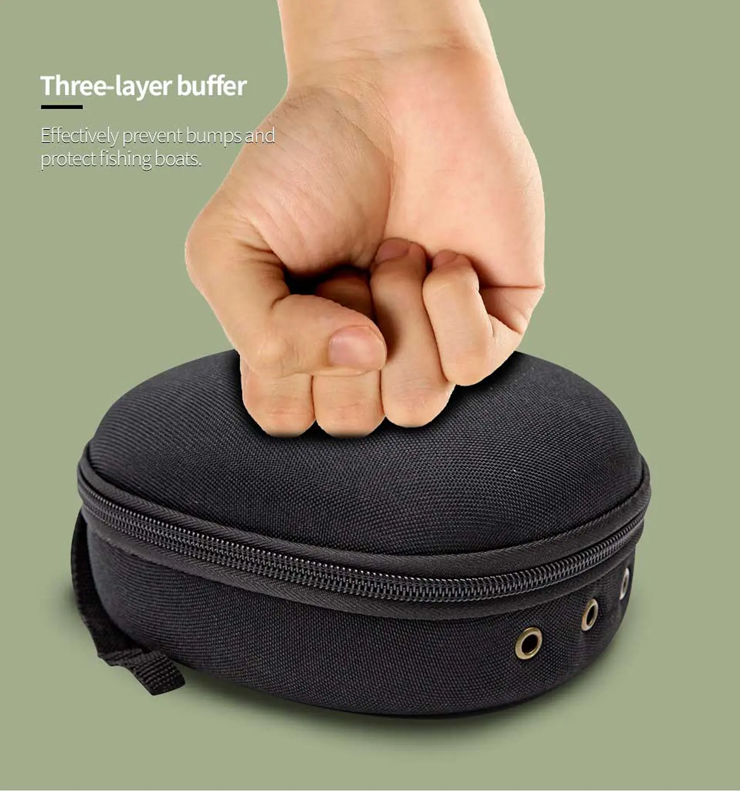 Bolso Protector Estuche Transporte Carrete Pesca 3