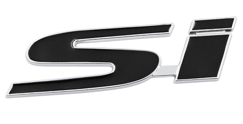 Logo Emblema adhesivo Si Para Honda 9.9x2.7cm Negro
