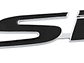 Logo Emblema adhesivo Si Para Honda 9.9x2.7cm Negro - Miniatura 1