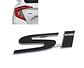 Logo Emblema adhesivo Si Para Honda 9.9x2.7cm Negro - Miniatura 3