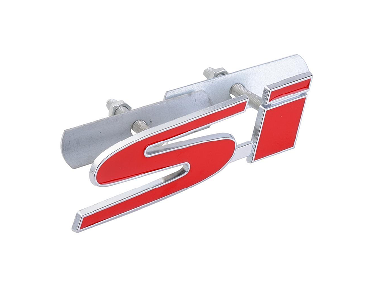 Logo Parrilla Emblema Si Frontal Para Honda 9.9x2.7cm Rojo 1
