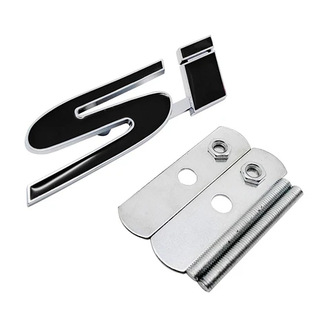 Logo Parrilla Emblema Si Frontal Para Honda 9.9x2.7cm Negro