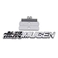Logo Parrilla Emblema Mugen Frontal Para Honda 14.4x2.2cm Negro - Miniatura 1
