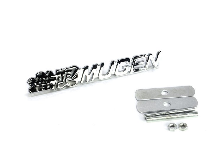 Logo Parrilla Emblema Mugen Frontal Para Honda 14.4x2.2cm Negro 4