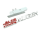 Logo Parrilla Emblema Mugen Frontal Para Honda 14.4x2.2cm Rojo - Miniatura 3