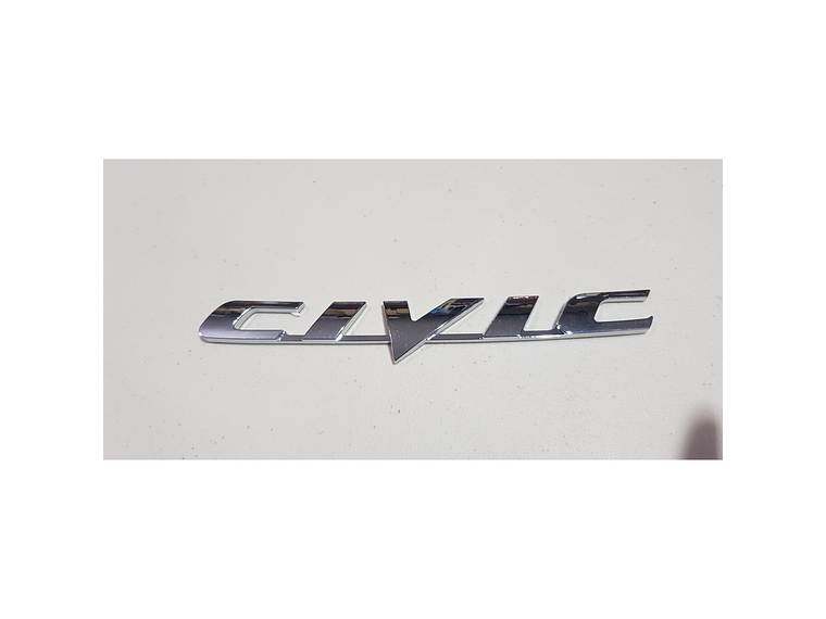 Logo Emblema Para Honda Civic 17.2x2.5cm Metálico 4