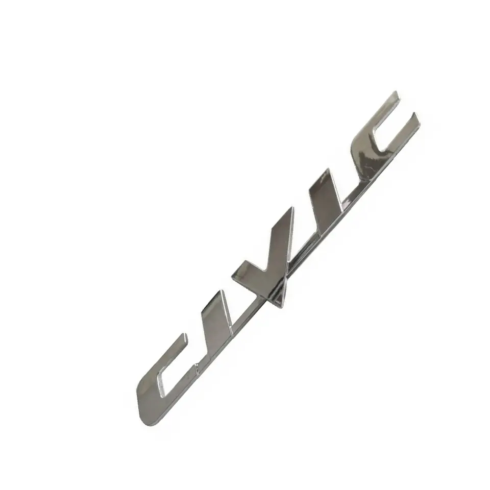 Logo Emblema Para Honda Civic 17.2x2.5cm Metálico 1