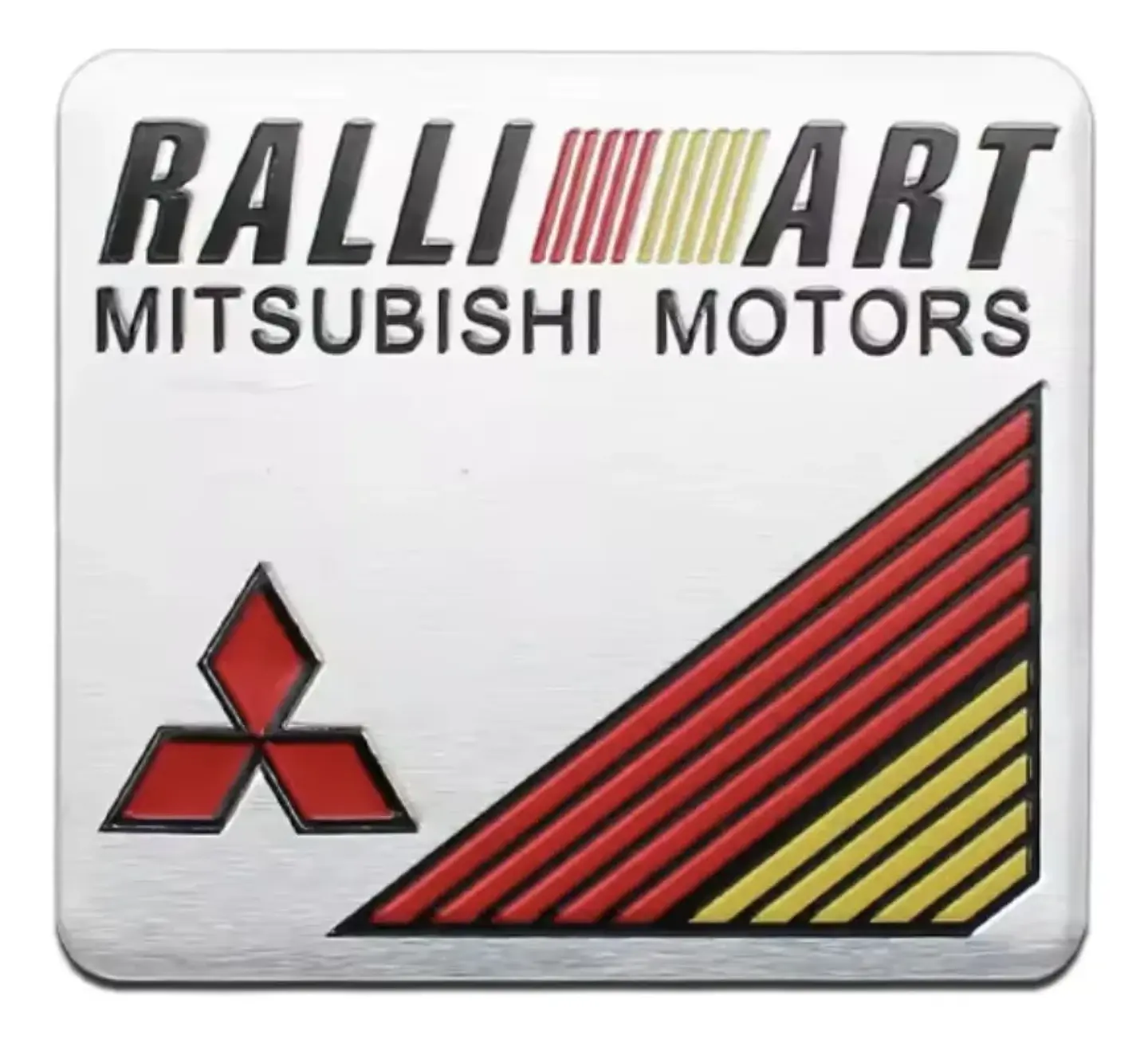 Logo adhesivo Emblema Para Mitsubishi Ralliart 6x5.5cm 1