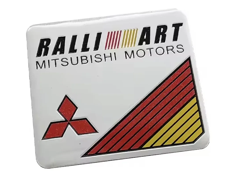 Logo adhesivo Emblema Para Mitsubishi Ralliart 6x5.5cm 2