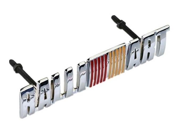 Logo Emblema Frontal Para Mitsubishi Ralliart 12.8x2.4cm Cromado 1