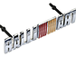 Logo Emblema Frontal Para Mitsubishi Ralliart 12.8x2.4cm Cromado - Miniatura 1