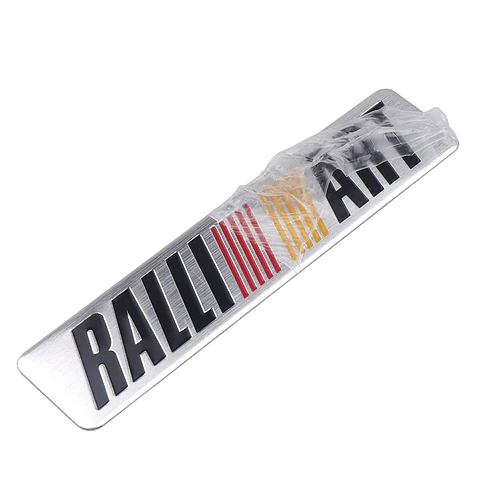 Logo Adhesivo Emblema Para Mitsubishi Ralliart 12x2.6cm Cromado