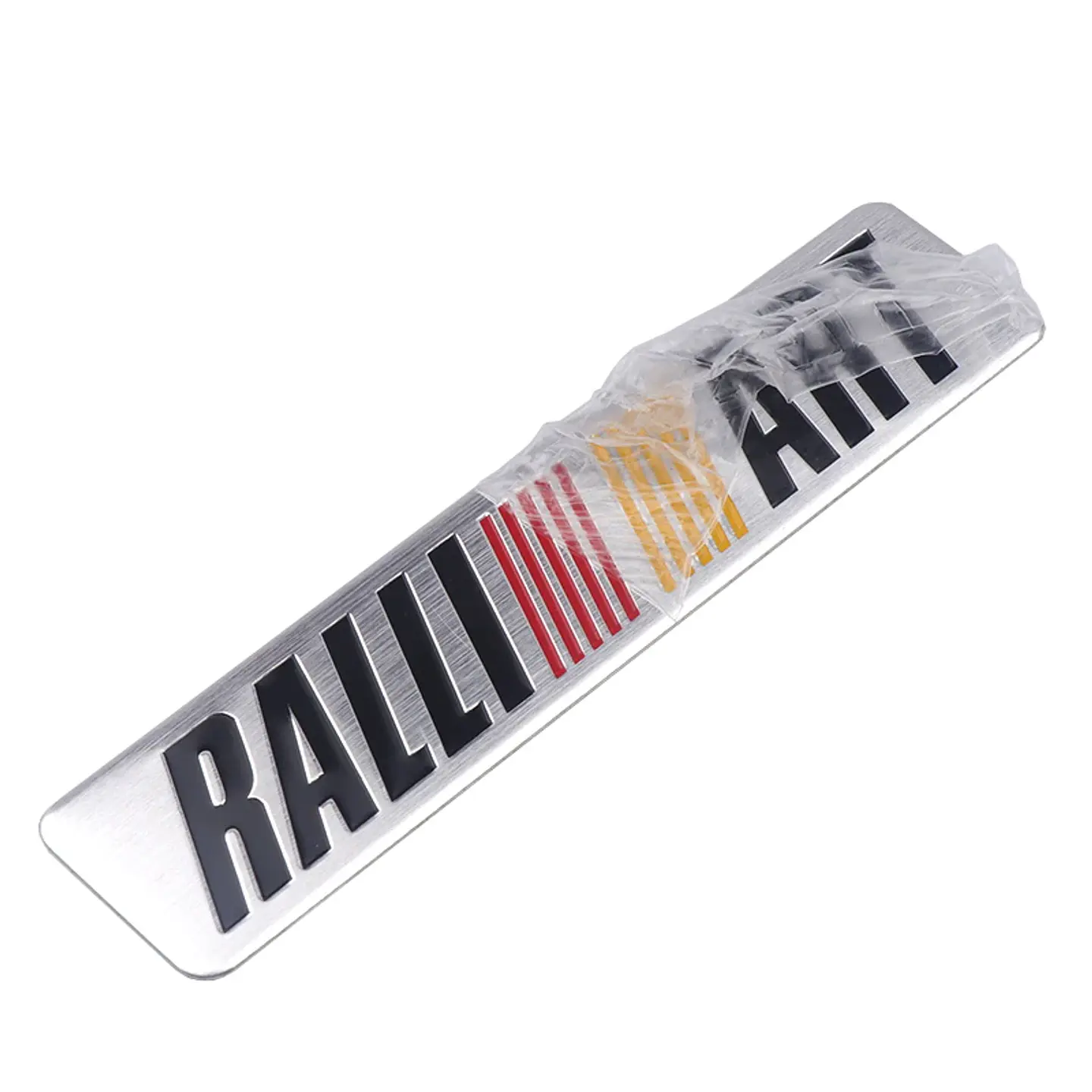 Logo Adhesivo Emblema Para Mitsubishi Ralliart 12x2.6cm Cromado 1