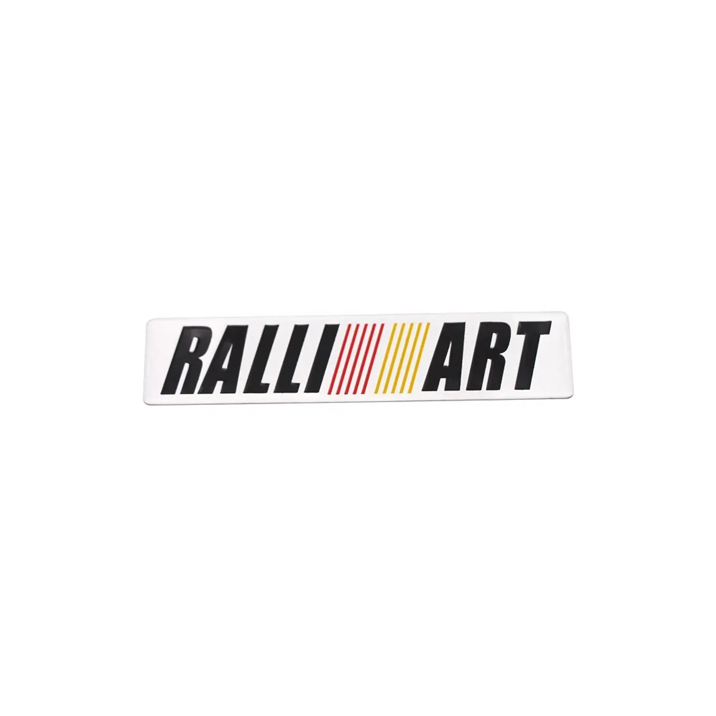 Logo Adhesivo Emblema Para Mitsubishi Ralliart 12x2.6cm Cromado 3