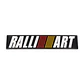 Logo Adhesivo Emblema Para Mitsubishi Ralliart 12x2.6cm Negro - Miniatura 1