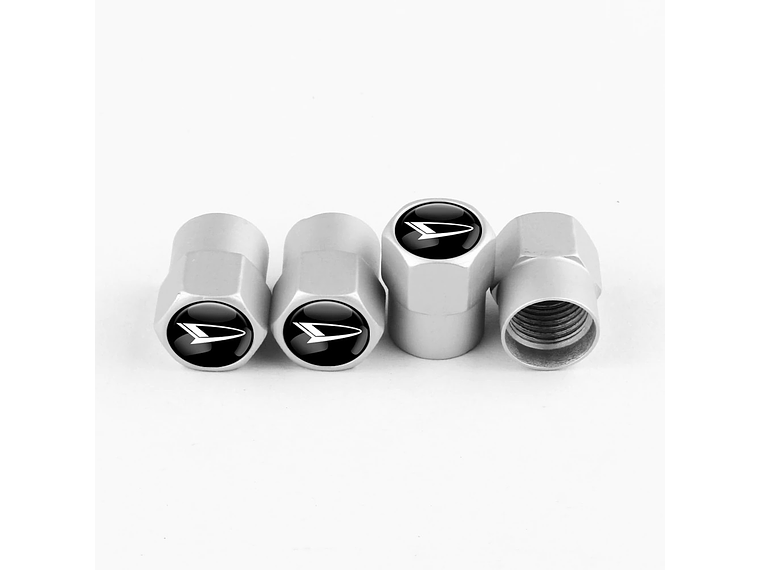 Set X4 Tapas Válvulas Metálicas Aire Ruedas Para Daihatsu 1