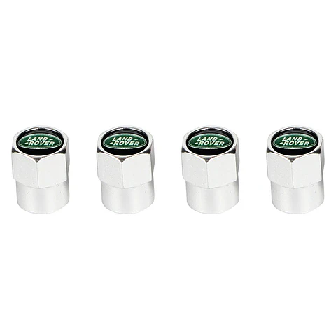 Set X4 Tapas Válvulas Metálicas Aire Ruedas Para Land Rover
